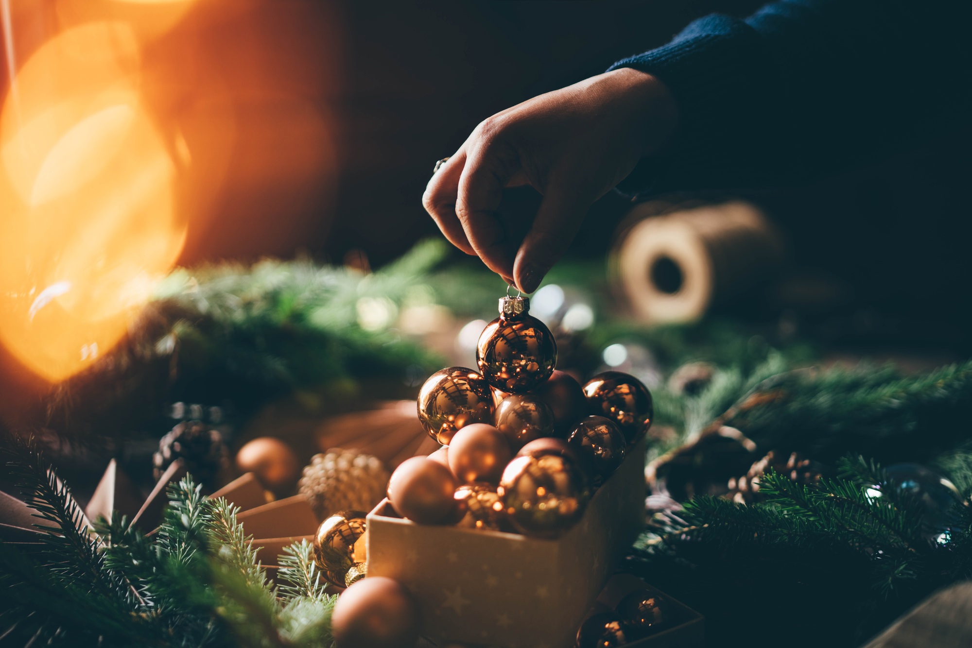 Christmas decoration and Christmas present.